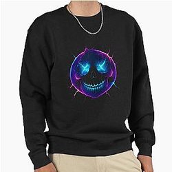 Electric Skull Smiley Nirvana Inspired Fan Art Sweatshirt