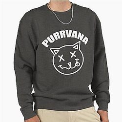 Nirvana Cat Pullover Sweatshirt