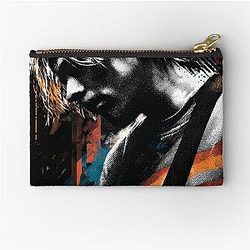 Kurt Cobain Nirvana Grunge Legend Smells Like Spirit MTV Unplugged Guitar Portrait Nevermind In Utero Bleach Fan Art Poster T-Shirt Sticker Gift Zipper