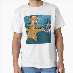 Bart Simpson Chasing Money Nirvana Classic T-Shirt