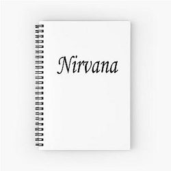 Nirvana - Black Spiral Notebook