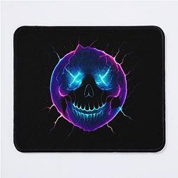 Electric Skull Smiley  Nirvana Inspired Fan Art Mouse Pad