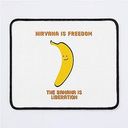 Nirvana is Liberation funny buddhist quotes Mouse Pad
