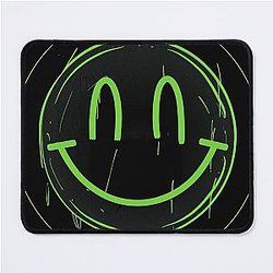 Minimalist Nirvana Inspired Smiley Face Art Mouse Pad