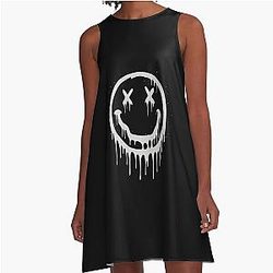 Dripping Smile – Grunge Fan Art A-Line Dress