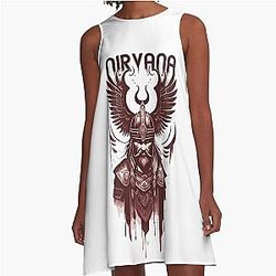 Nirvana Viking Design A-Line Dress