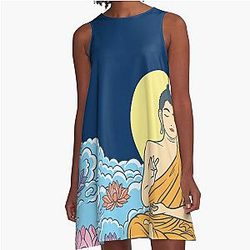 Nirvana Buddha A-Line Dress