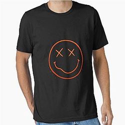 Nirvana Smiley Face Neon Fire Glow Fan Art Essential T-Shirt
