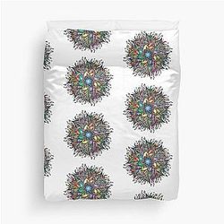 Nirvana Mandala Sacred Fractal Art Yoga Mantra Duvet Cover