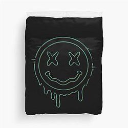 Nirvana Melting Smiley Grunge Fan Art Duvet Cover