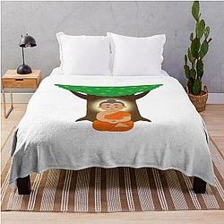 Buddha Nirvana Throw Blanket