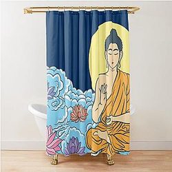 Nirvana Buddha Shower Curtain