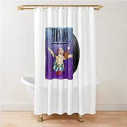 Nirvana Obelix Vinyl Shower Curtain