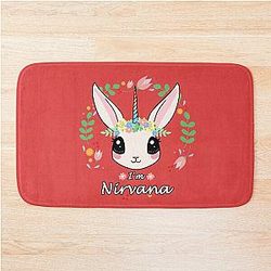 Nirvana Unicorn Bunny Bath Mat