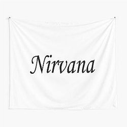 Nirvana - Black Name Lettering Text - 82 Tapestry