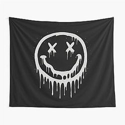 Dripping Nirvana Grunge Fan Art Tapestry