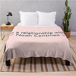 In a relationship with Noah Centineo throw blanket