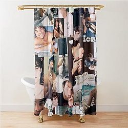 Cute dreamy Noah Centineo picture collage Shower Curtain