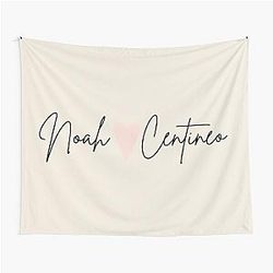 Cute Noah Centineo cursive with pink heart Tapestry