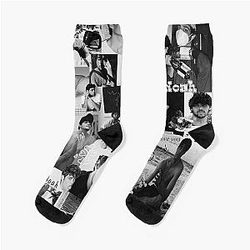 Noah Centineo black and white picture collage