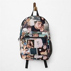 Cute dreamy Noah Centineo picture collage backpack