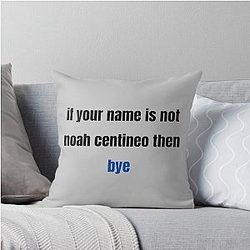 If your name is not Noah Centineo then bye throw pillow
