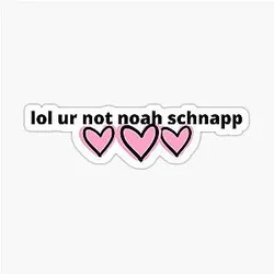 Ur not Noah Schnapp Sticker