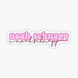 Noah Schnapp Pink Sticker