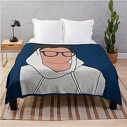 Noah Schnapp with glasses Throw Blanket