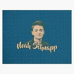 Noah Schnapp Brown Dark Green Retro Style Jigsaw Puzzle