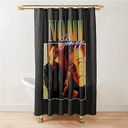 Noah Schnapp 90s Vintage Black T-Shirt Shower Curtain
