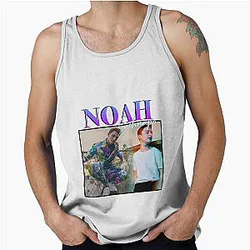 Noah Schnapp Retro Vintage Sticker Design Stranger Things Tank Top