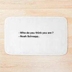 Who do you think you are Noah Schnapp Bath Mat