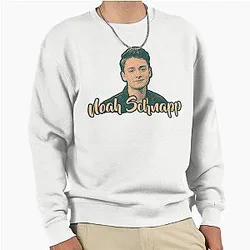 Noah Schnapp Brown Dark Green Retro Style Pullover Sweatshirt