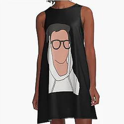 Noah Schnapp with glasses A-Line Dress
