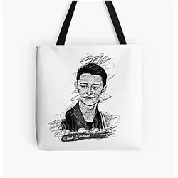 Noah Schnapp Abstract Sketch Art, Noah Schnapp All Over Print Tote Bag