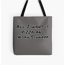 All I Want Is Noah Schnapp Over Print Tote Bag
