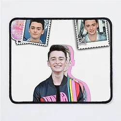 Noah Schnapp Colorful Sticker Mouse Pad
