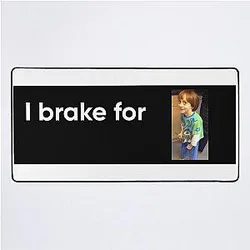 I break for Noah Schnapp Desk Mat