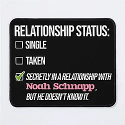 Noah Schnapp Relationship Mouse Pad