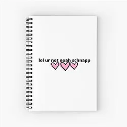 Not Noah Schnapp Spiral Notebook