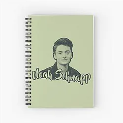 Noah Schnapp Dark Green Retro Style Notebook