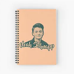Noah Schnapp Brown Dark Green Retro Style Spiral Notebook