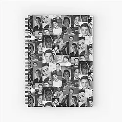 Black Noah Schnapp Spiral Notebook