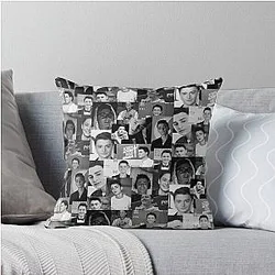 Black and Noah Schnapp Throw Pillow
