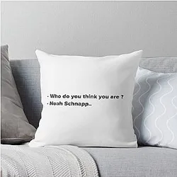 Who Do You Think You Are Noah Schnapp Throw Pillow