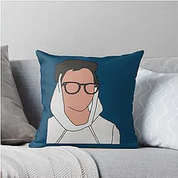 Noah Schnapp with glasses Throw Pillow