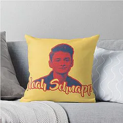 Noah Schnapp Red Blue Retro Style Throw Pillow