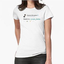 Dam Noel Fisher - Cameron Managhan Fitted T Shirt