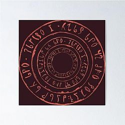Noita Rune Circles Poster